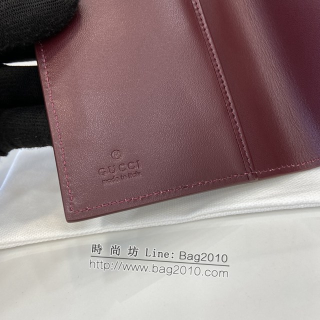 Gucci專櫃古馳最新款飾小狗細節GG迷你錢包 jh2024型號：810072